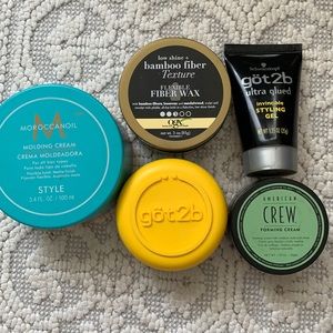 Lot of hair styling products!